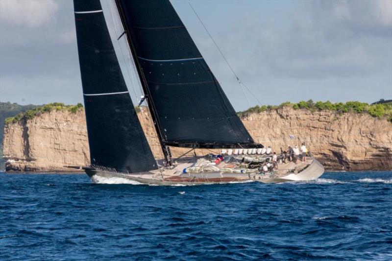 A fantastic welcome on the dock for Dark Shadow team at Camper & Nicholsons Port Louis Marina, Grenada photo copyright RORC / Arthur Daniel taken at Royal Ocean Racing Club and featuring the IRC class