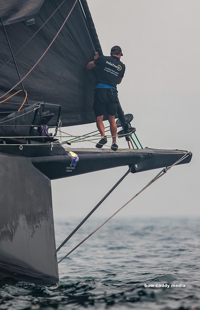 Infotrack bowman - 2019 Grinders Coffee SOLAS Bog Boat Challenge photo copyright Crosbie Lorimer taken at Cruising Yacht Club of Australia and featuring the IRC class