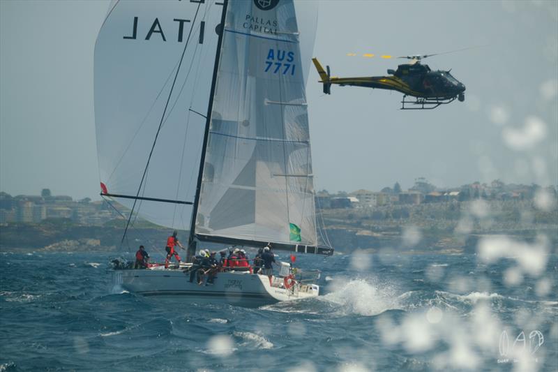 Highly Sprung - will be if the turbine in the chopper fails - 2019 RSHYR photo copyright Mitch Pearson / Surf Sail Kite taken at Cruising Yacht Club of Australia and featuring the IRC class