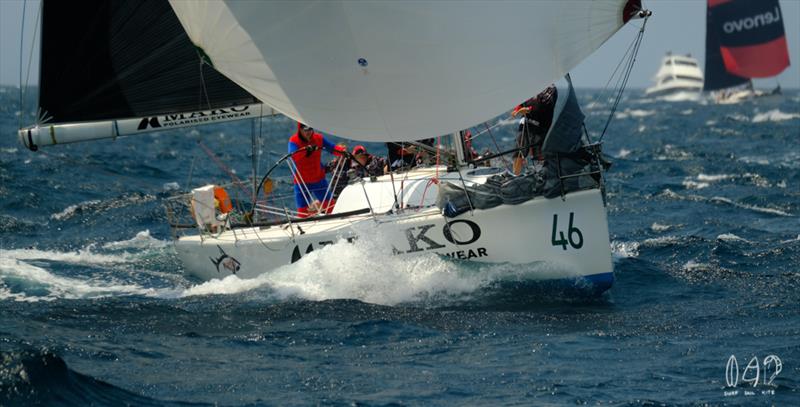 Shy pole - there's a treat from the past - and a large single wheel - 2019 RSHYR photo copyright Mitch Pearson / Surf Sail Kite taken at Cruising Yacht Club of Australia and featuring the IRC class