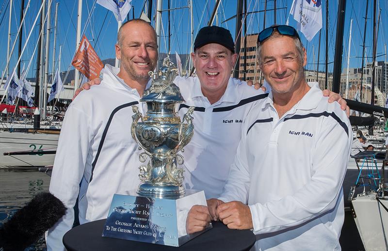 Anthony Merrington, Matt Allen and Gordon Maguire photo copyright Crosbie Lorimer taken at Royal Yacht Club of Tasmania and featuring the IRC class