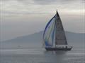 Hank Easom and Hans List drift with the current. Their Sabre Spirit 36 was second Doublehanded Monohull finisher - 2020 Three Bridge Fiasco 