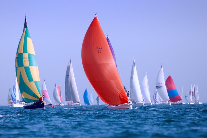 Round the Island Race fleet photo copyright Island Sailing Club taken at  and featuring the IRC class