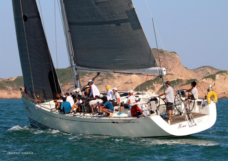 Xena rounds Bluff Island - Monsoon Winter Series 2019, Race 3 photo copyright Hebe Jebes taken at Hebe Haven Yacht Club and featuring the IRC class