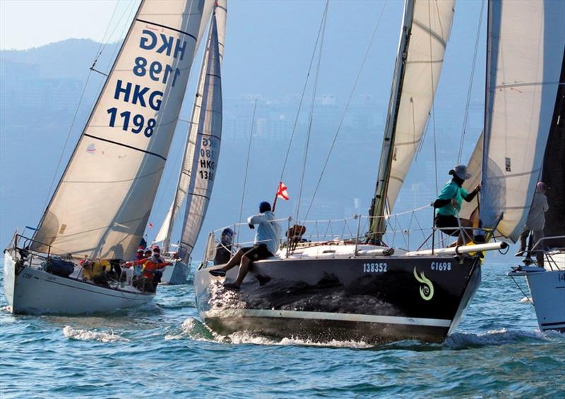 No One Else prepares to round - Monsoon Winter Series 2019, Race 8 photo copyright Hebe Jebes taken at Hebe Haven Yacht Club and featuring the IRC class