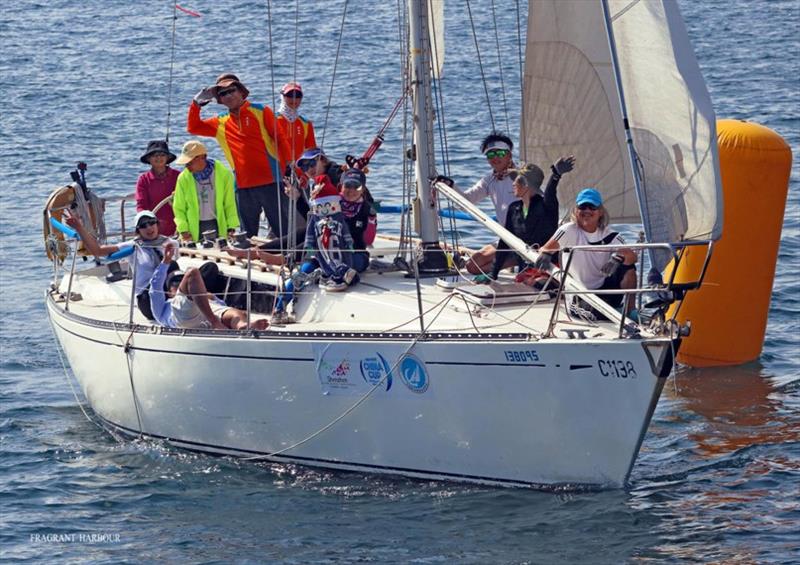 Windseeker finishes - Boxing Day Treasure Hunt 2019 photo copyright Hebe Jebes taken at Hebe Haven Yacht Club and featuring the IRC class