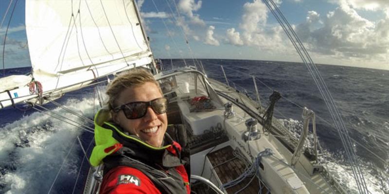 Mia Karlsson is Andy's wife and business partner of 59 North and Chief mate during the OGR! photo copyright Ocean Globe Race taken at  and featuring the IRC class