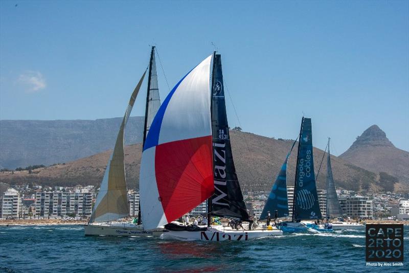 Cape2Rio2020 Ocean Race second start photo copyright Alec Smith taken at Royal Cape Yacht Club and featuring the IRC class