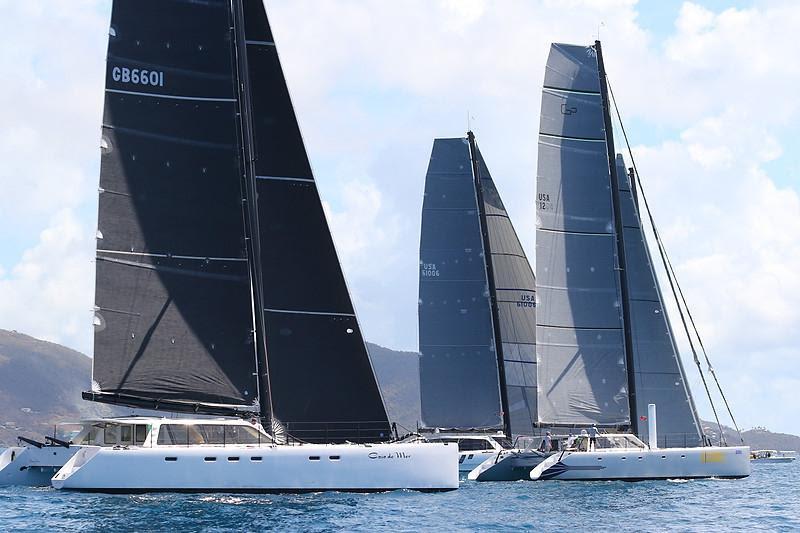 Fujin returns to join the highly competitive Offshore Multihull fleet which includes Coco de Mer and other Gunboats - BVI Spring Regatta - photo © Ingrid Abery