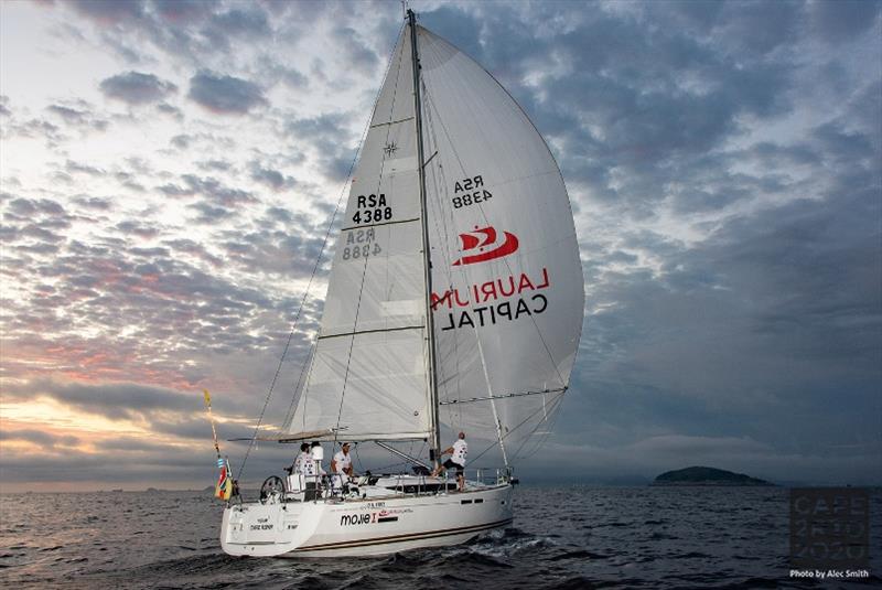 7th Finish - Laurium Capital Mojie - Cape2Rio2020 Ocean Race photo copyright Alec Smith taken at Royal Cape Yacht Club and featuring the IRC class