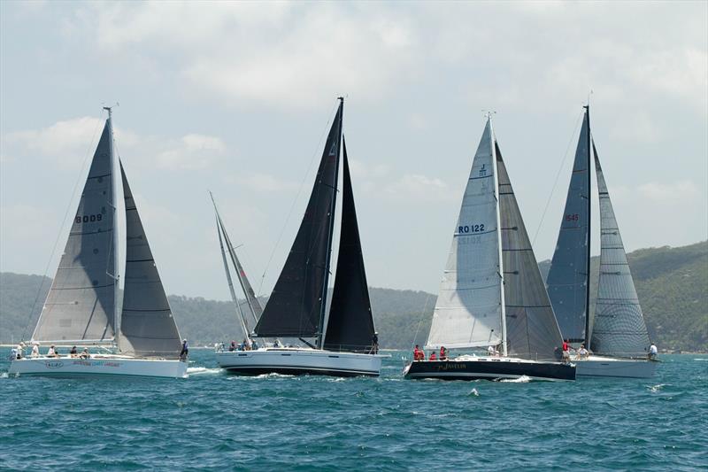 Wings (second from left) among the action in a local race - Sydney to Auckland Ocean Race photo copyright RPAYC taken at Royal Prince Alfred Yacht Club and featuring the IRC class