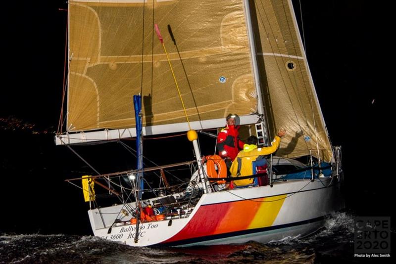 Ballyhoo Too finish - Cape2Rio2020 Ocean Race photo copyright Alec Smith taken at Royal Cape Yacht Club and featuring the IRC class