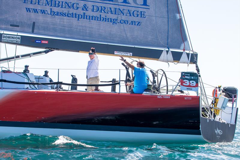 Wired Racing - Start Leg 2 - Evolution Sails - Round North Island Race 2020 - Mongonui, Northland NZ - February 2020 photo copyright Deb Williams taken at Royal Port Nicholson Yacht Club and featuring the IRC class