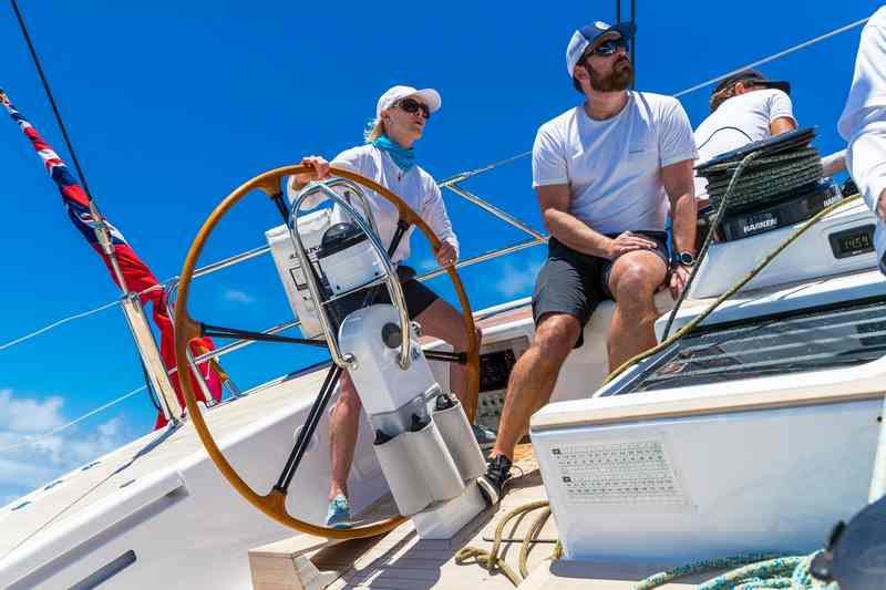 Wendy Schmidt – Wendy Schmidt, owner of the Swan 80 Selene. Les Voiles de St. Barth 2018. - photo © Christophe Jouany