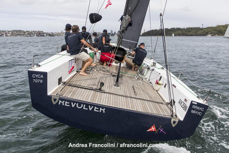 Sharp Dressed Boat to go with the Shar Dressed Crew - Revolver photo copyright Andrea Francolini taken at Middle Harbour Yacht Club and featuring the IRC class