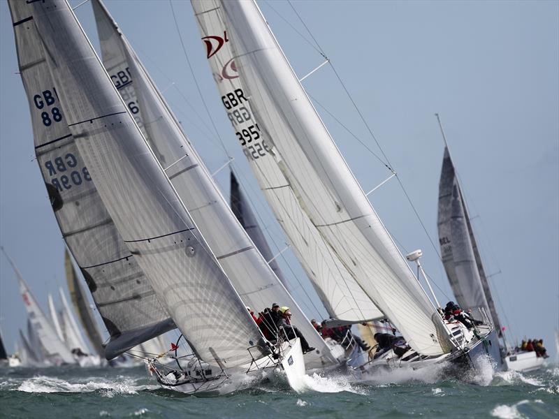 Round the Island Race fleet photo copyright Dymond taken at  and featuring the IRC class