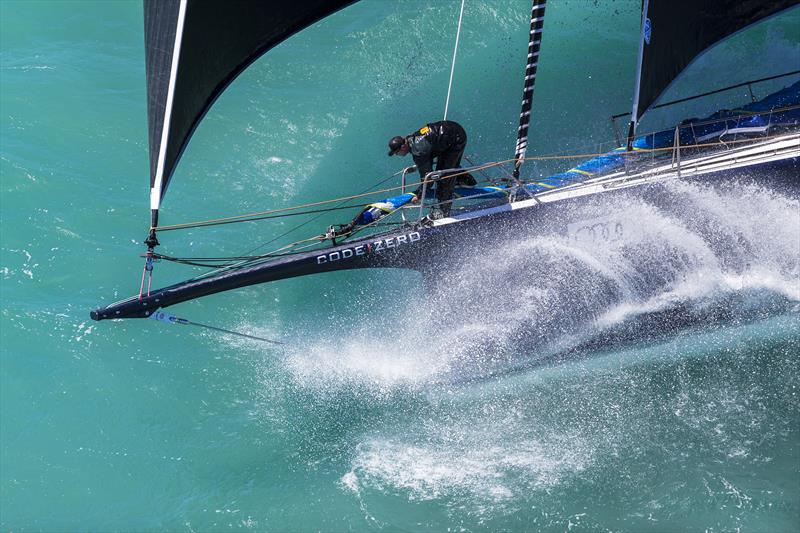 KZ Racefurlers reduce the number of crew required to work forward - supermaxi, Black Jack - Hamilton Island, Queensland  photo copyright Andrea Francolini taken at Hamilton Island Yacht Club and featuring the IRC class