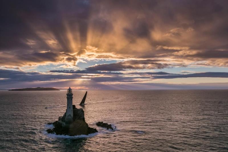 Capturing the spirit of the Rolex Fastnet Race at the iconic Fastnet Rock. A masterclass in photography from the legendary Carlo Borlenghi photo copyright Carlo Borlenghi / Rolex taken at Royal Ocean Racing Club and featuring the IRC class