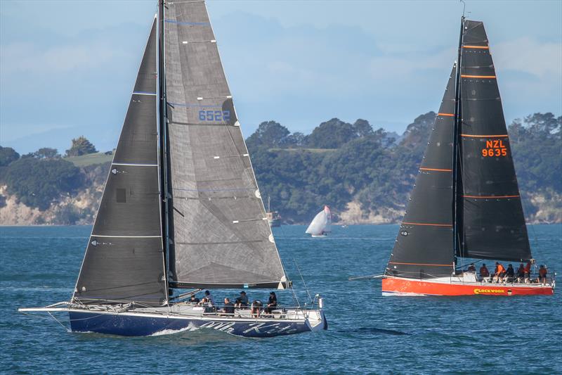 Mr Kite with Clockwork to windward - RNZYS Club Marine Insurance Winter Series - May 16, 2020 photo copyright Richard Gladwell / Sail-World.com taken at Royal New Zealand Yacht Squadron and featuring the IRC class