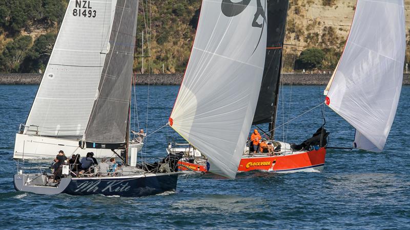 Mr Kite chases Clockwork - RNZYS Club Marine Insurance Winter Series - May 16, 2020 photo copyright Richard Gladwell / Sail-World.com taken at Royal New Zealand Yacht Squadron and featuring the IRC class