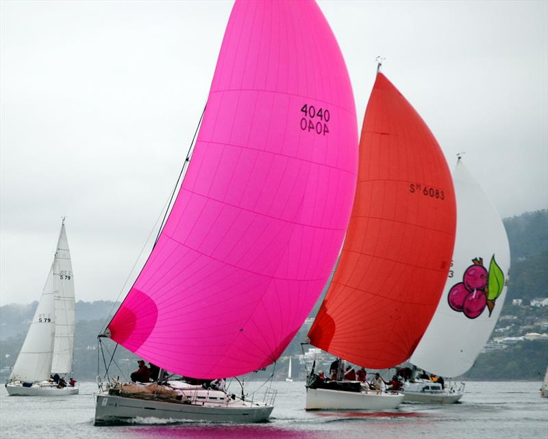 Yachts ahoy on the River Derwent - photo © Peter Campbell