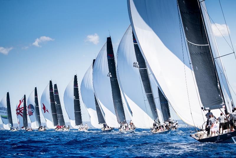 Fleet competing on the Bay of Palma in 2019 photo copyright María Muiña / Copa del Rey MAPFR taken at Real Club Náutico de Palma and featuring the IRC class