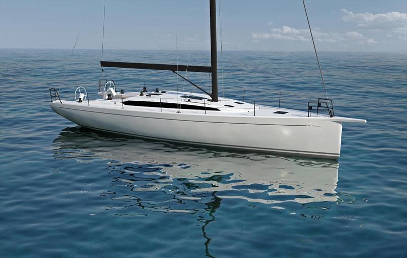 The Italia 14.98 is a new Matteo Polli design by Italia Yachts and is available as a Sport or Blue Water model. Hull No. 1 won't get wet until August, but that won't slow down the online fleet sailing this high-performance cruiser/racer. - photo © Newport Bermuda Race