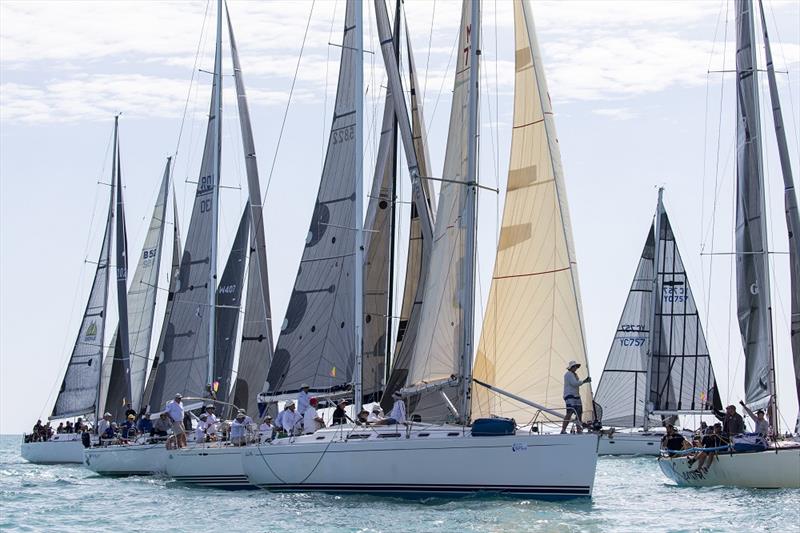 Airlie Beach Race Week 2019 - Lining up for a start photo copyright Andrea Francolini taken at Whitsunday Sailing Club and featuring the IRC class