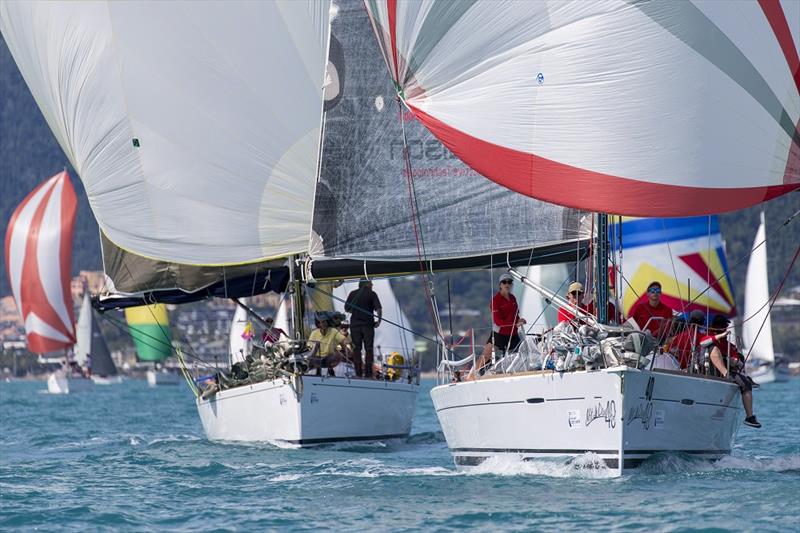 Airlie Beach Race Week 2019 - On the chase down the run photo copyright Andrea Francolini taken at Whitsunday Sailing Club and featuring the IRC class