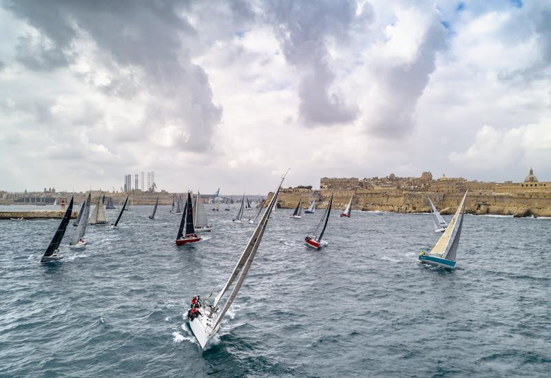 Rolex Middle Sea Race fleet photo copyright Rolex / Kurt Arrigo taken at Royal Malta Yacht Club and featuring the IRC class