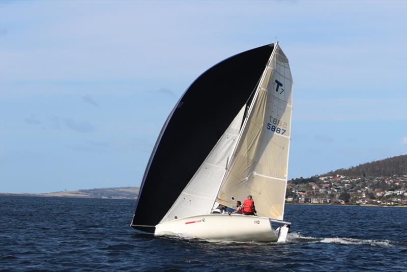 Temptation, winner of Division 2 , comes from Australia's southernmost yacht club,  Port Esperance Sailing Club at Dover, 77km south of Hobart photo copyright Peter Watson taken at  and featuring the IRC class