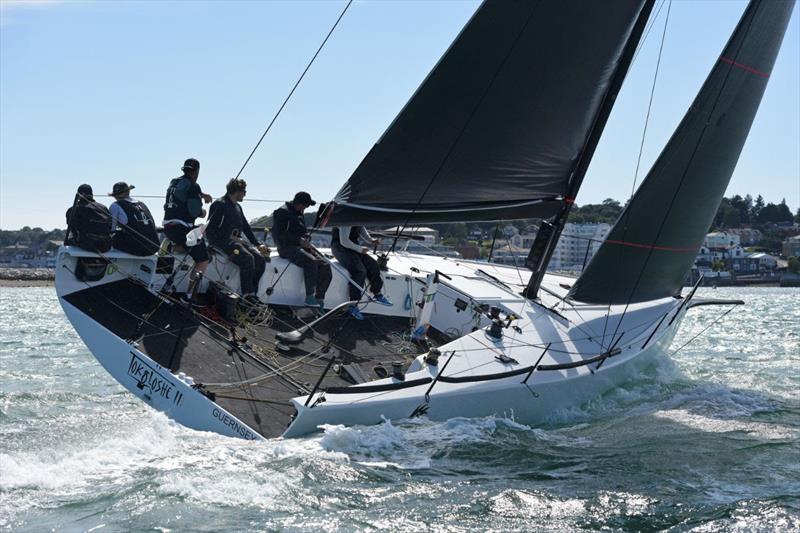 Mike Bartholomew's GP42 Tokoloshe II was the overall winner of RORC Race the Wight photo copyright Rick Tomlinson taken at Royal Ocean Racing Club and featuring the IRC class