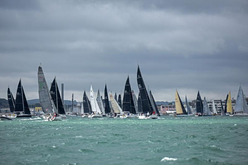 RORC Fleet back racing in RORC Race the Wight photo copyright Rick Tomlinson taken at Royal Ocean Racing Club and featuring the IRC class