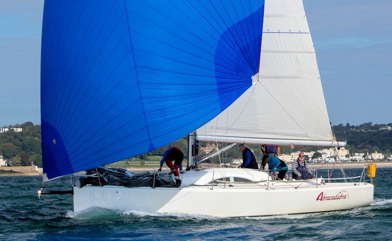 Abracadabra wins Class 1 in the Round Jersey Race photo copyright Simon Ropert taken at St Helier Yacht Club and featuring the IRC class