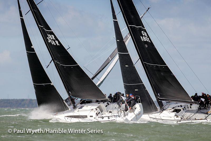 Davanti Tyres racing in the Hamble Winter Series photo copyright Paul Wyeth / www.pwpictures.com taken at Hamble River Sailing Club and featuring the IRC class