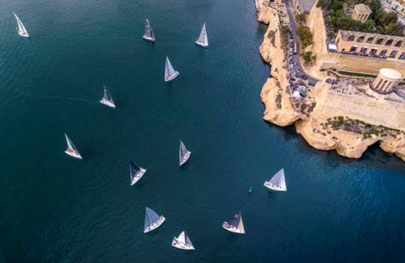 Start of Rolex Middle Sea Race 2019 photo copyright Rolex / Kurt Arrig taken at Royal Malta Yacht Club and featuring the IRC class