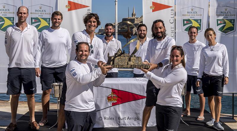 Overall winner of the Rolex Middle Sea Race - ELUSIVE 2, Sail No: MLT 450, Model: Beneteau First 45 photo copyright Kurt Arrigo taken at Royal Malta Yacht Club and featuring the IRC class
