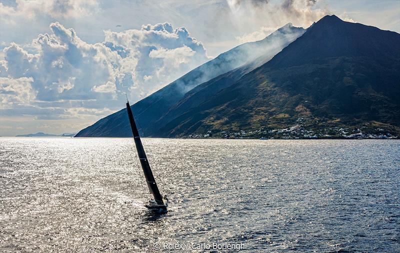 Rolex Middle Sea Race  - Balthasar; Sail nÂ°: BEL 5012; Model: Swan 50; Entrant: Louis Balcaen; Country: BEL; Skipper: Louis Balcaen; Loa: 15,24; IRC: Class 2; ORC: undefined; MH:passage Aeolian Island - photo © Rolex / Carlo Borlenghi