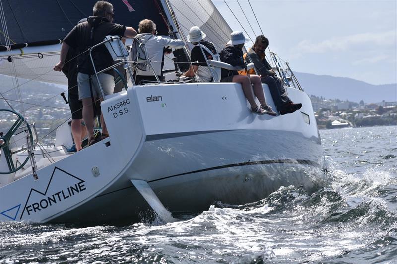 Division Two winner on IRC, AMS and PHS Frontlint (Ian Snape) - Combined Clubs Summer Pennant Series photo copyright Jane Austin taken at Royal Yacht Club of Tasmania and featuring the IRC class