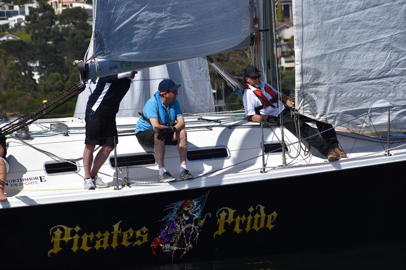 It was a long morning for Pirates Pride after being across the line at the start - Combined Clubs Summer Pennant Series photo copyright Jane Austin taken at Royal Yacht Club of Tasmania and featuring the IRC class