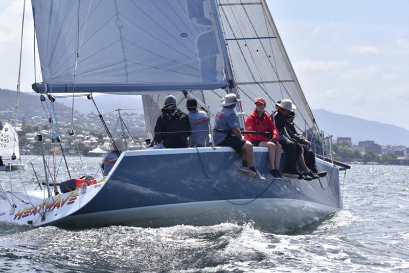 Heatwave (Matthew Keal) - TasPorts Launceston to Hobart Yacht Race 2019 photo copyright Jane Austin taken at Derwent Sailing Squadron and featuring the IRC class