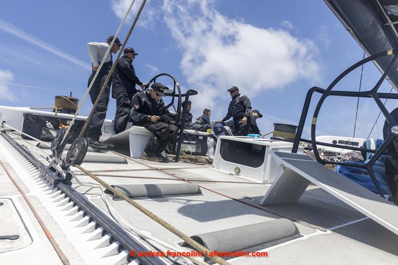 Offshore Training ahead of the 2020 Sydney to Hobart Race on board Christian Beck's InfoTrack photo copyright Andrea Francolini taken at Cruising Yacht Club of Australia and featuring the IRC class