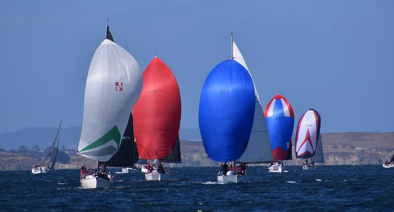 The Banjo's Shoreline Crown Series Bellerive Regatta brings lots of colour to the River Derwent photo copyright Jane Austin taken at Bellerive Yacht Club and featuring the IRC class
