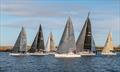 Race 6 start during the Medway Yacht Club Cruiser Autumn Series 2021