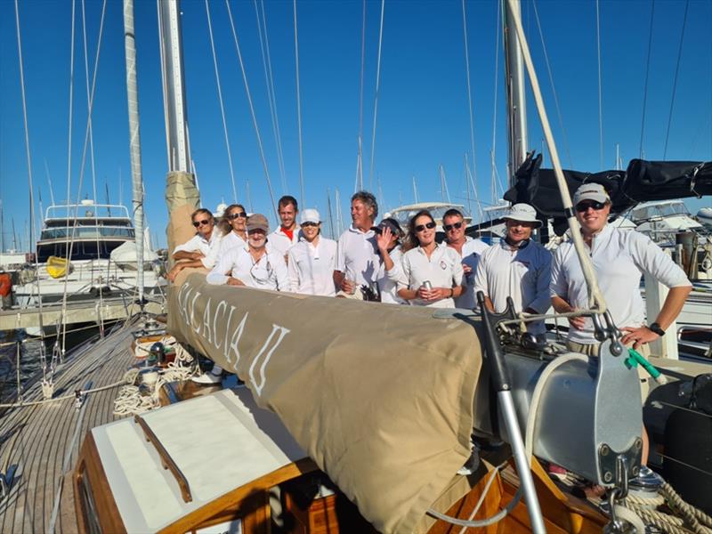 Salacia II - crew after a short haul offshore race photo copyright Salacia II taken at Royal Freshwater Bay Yacht Club and featuring the IRC class