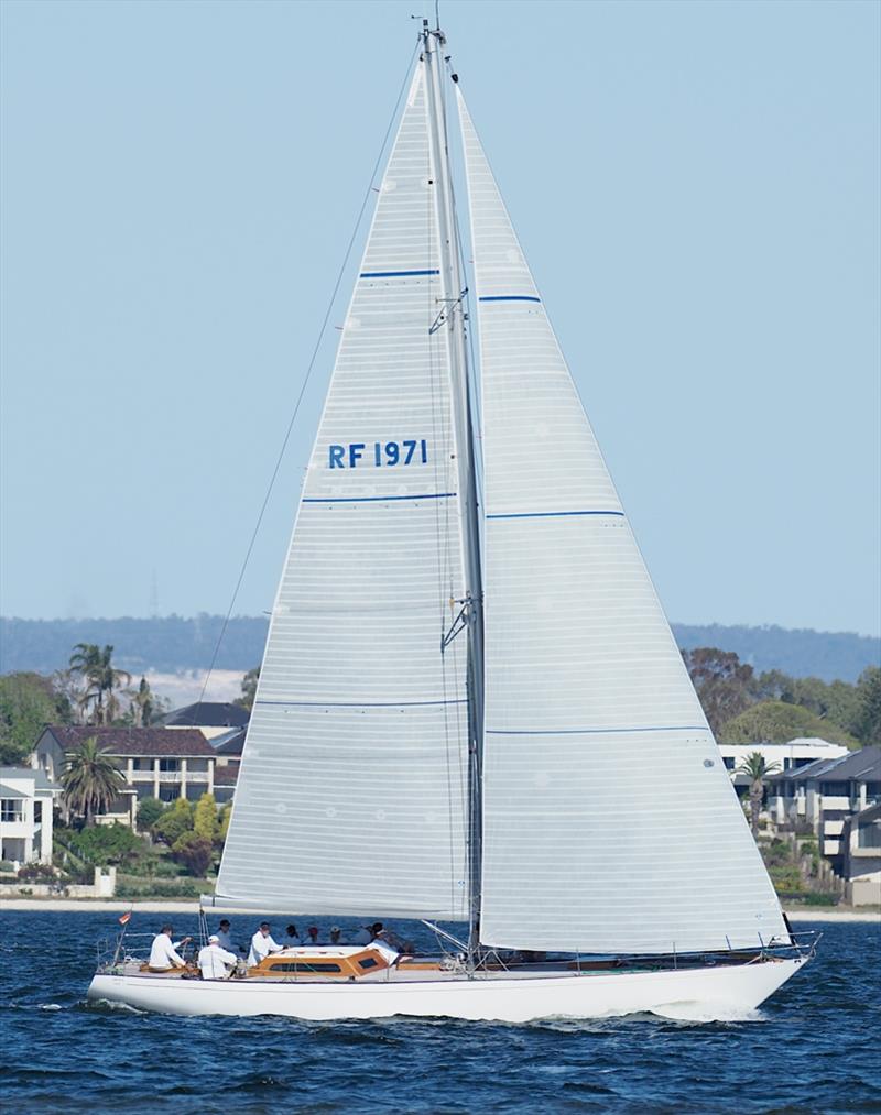 Salacia II sailing on the Swan River from RFBYC photo copyright Lindsay Preece / Ironbark Photos taken at Royal Freshwater Bay Yacht Club and featuring the IRC class