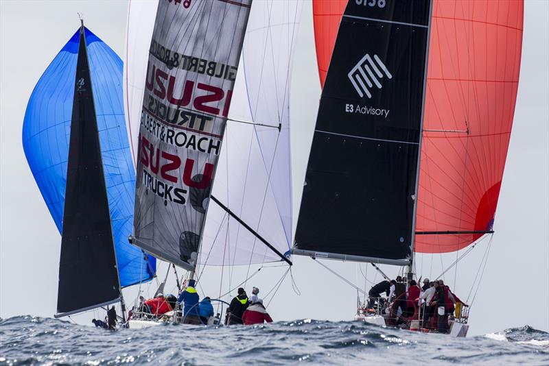 Sydney Harbour Regatta 2020 - Sydney 38s in swell offshore photo copyright Andrea Francolini taken at Middle Harbour Yacht Club and featuring the IRC class