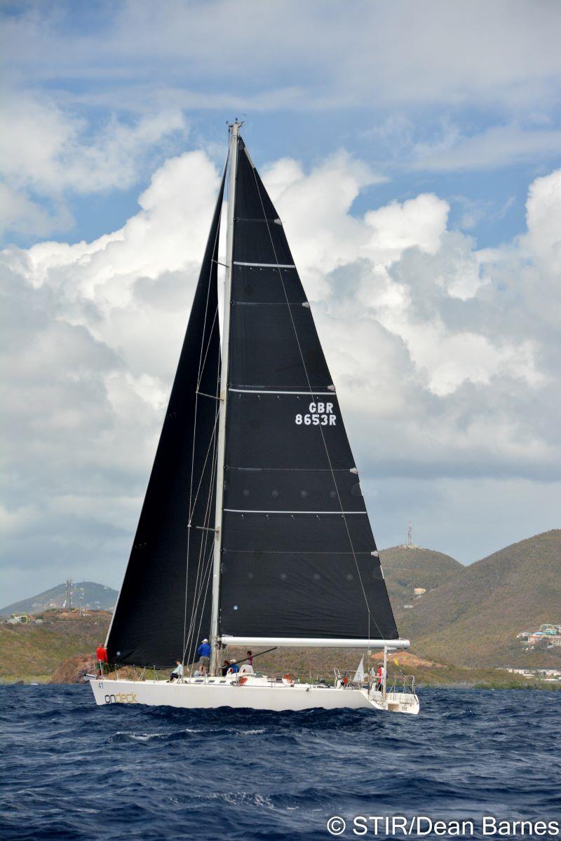 OnDeck's Farr 65 Spirit of Juno racing in STIR 2019 photo copyright STIR / Dean Barnes taken at St. Thomas Yacht Club and featuring the IRC class