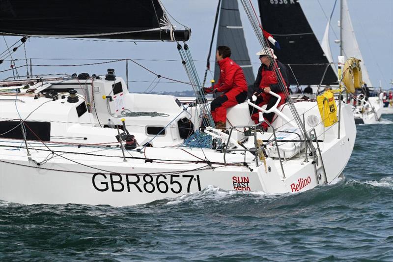 Competing in the RORC Channel Race on Bellino photo copyright Rick Tomlinson taken at Royal Ocean Racing Club and featuring the IRC class