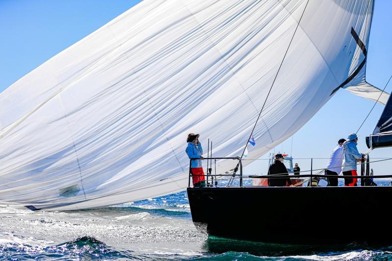 Whisper kite rip - Sail Port Stephens photo copyright Salty Dingo taken at Corlette Point Sailing Club and featuring the IRC class